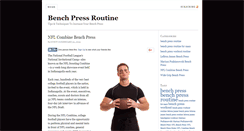 Desktop Screenshot of bench-press-routine.com