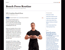 Tablet Screenshot of bench-press-routine.com
